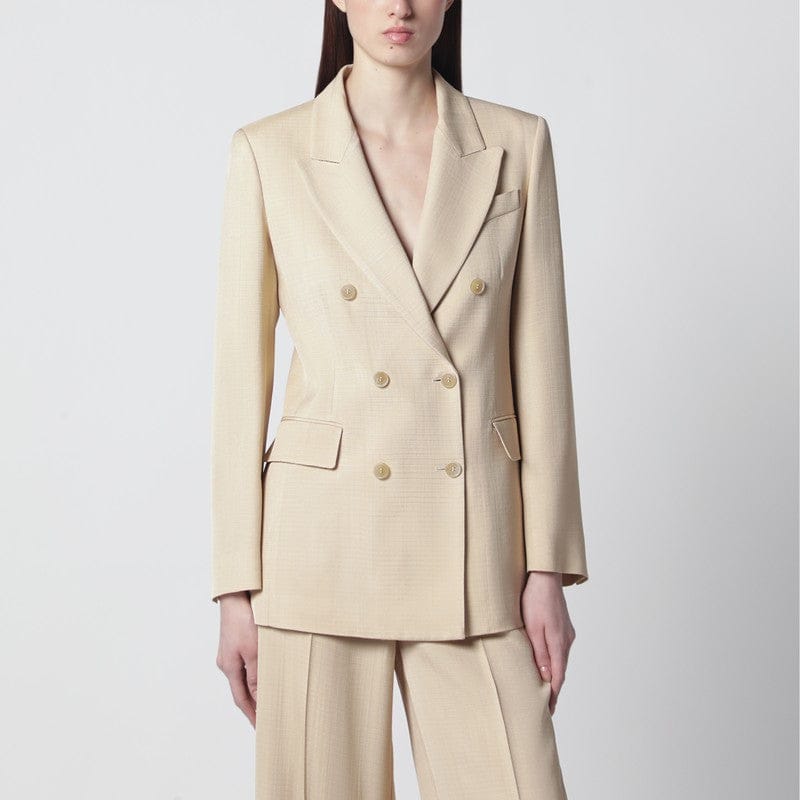 Coats &amp; Jackets P.A.R.O.S.H. - Champagne double-breasted jacket - M Brand