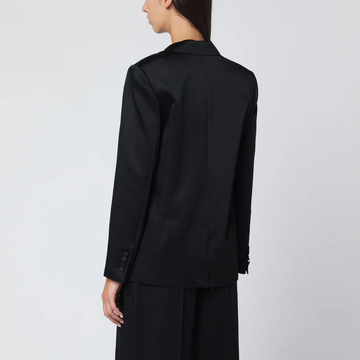 SIMKHAI - Black double-breasted jacket Brand Coats &amp; Jackets 4 US