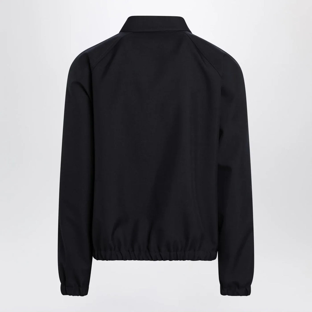 Valentino - Navy bomber jacket with Vgold pockets Brand Coats &amp; Jackets