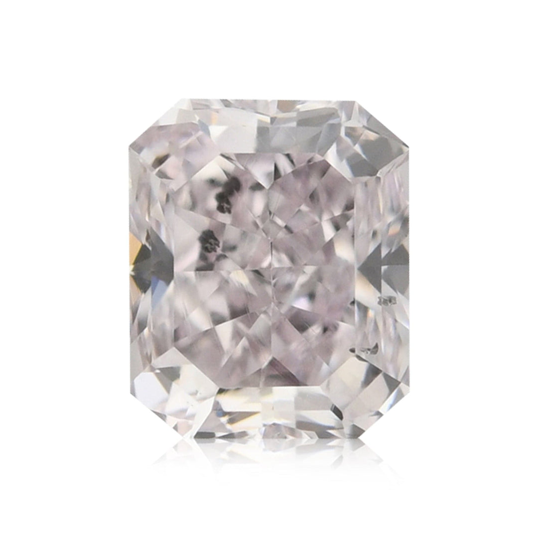 0.67 Carat Very Light Pink Radiant Diamond SI2 GIA Brand Color Diamond