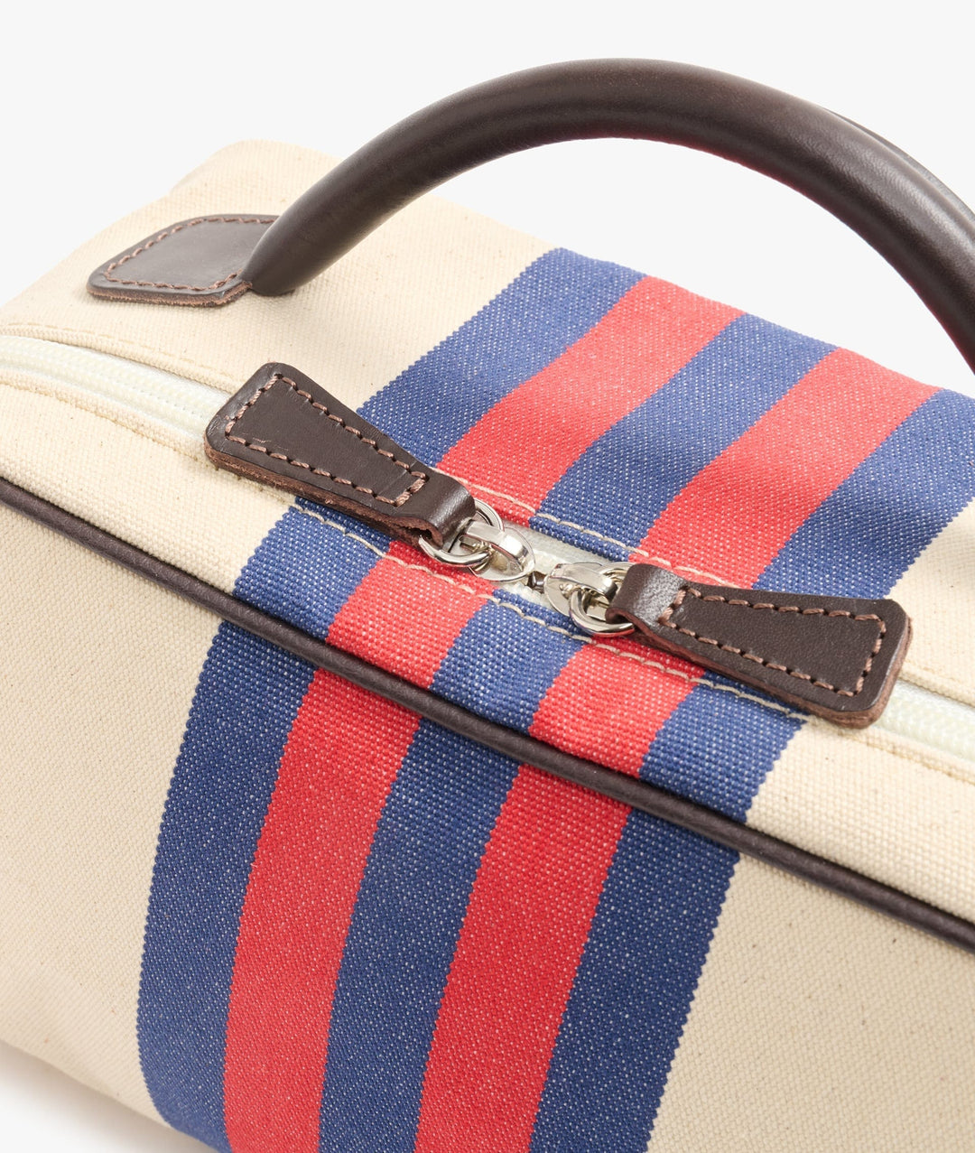 My Style Bags Cosmetic & Toiletry Bags My Style Bags Berkeley Rugby Toiletry Travel Bag Cream Red/Blue Stripes For Men Brand