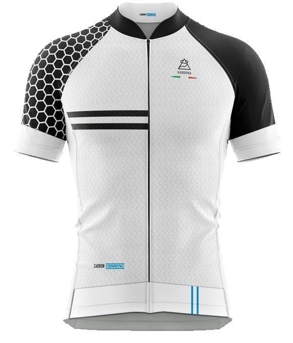 Vardena Cycling Jersey Vardena Honey Line White Carbon Ceramic Cycling Jersey Vardena Honey Line Carbon Ceramic Jersey White Brand