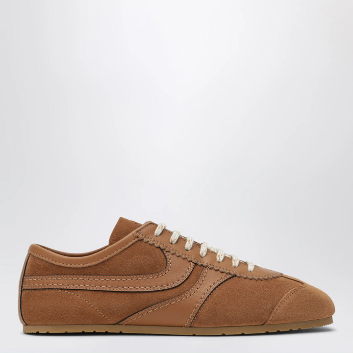 Dries Van Noten - Brown leather and suede Sneakers Brand 36 IT