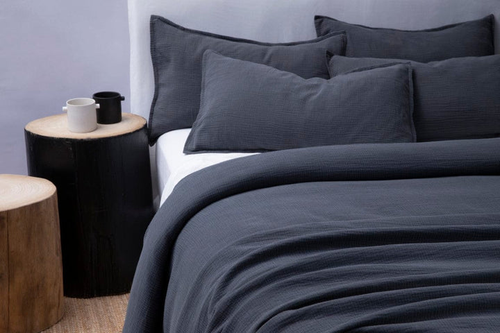 Bemboka Duvet Charcoal / Superking 270 x 240cm Bemboka Ripple Duvet Covers Bemboka Ripple Duvet Covers I Luxury Bedding I Shop Now I Italian Luxe Brand