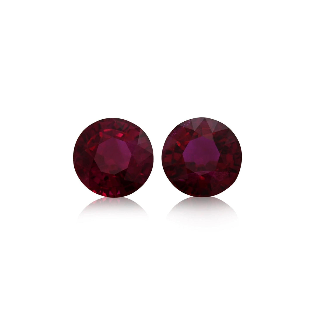 1.22 Carat Red MOZAMBICAN Round Ruby Brand Gemstone