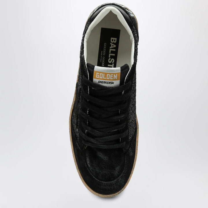 Golden Goose - Ball Star sneakers black in suede and glitter Brand