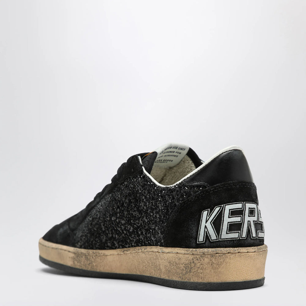 Golden Goose - Ball Star sneakers black in suede and glitter Brand