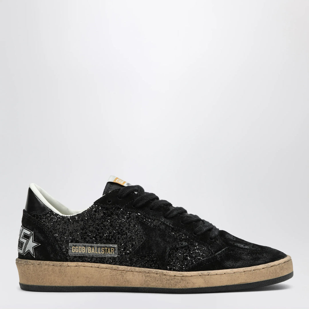 Golden Goose - Ball Star sneakers black in suede and glitter Brand 37 IT