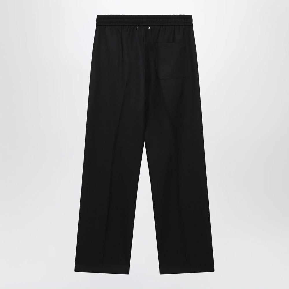 Golden Goose - Straight-leg trousers in cotton-wool blend, dark blue Brand