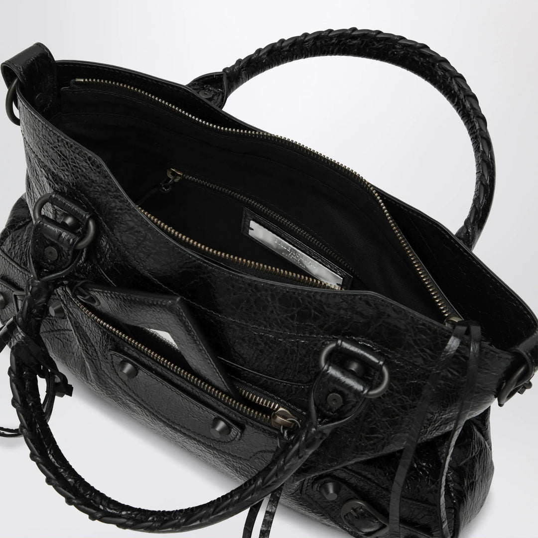 Balenciaga - Le City First lambskin leather handbag in black Brand Handbag U