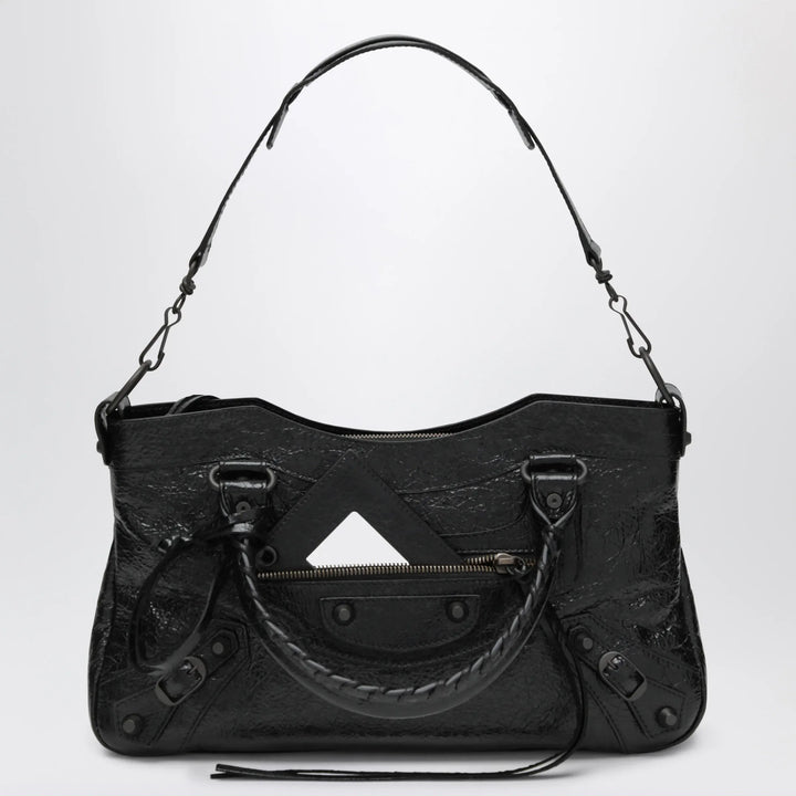 Balenciaga - Le City First lambskin leather handbag in black Brand Handbag U
