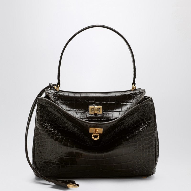 Balenciaga Handbag UNI Balenciaga Small Rodeo bag in brown crocodile-effect leather Balenciaga Small Rodeo bag in brown crocodile-effect leather Brand