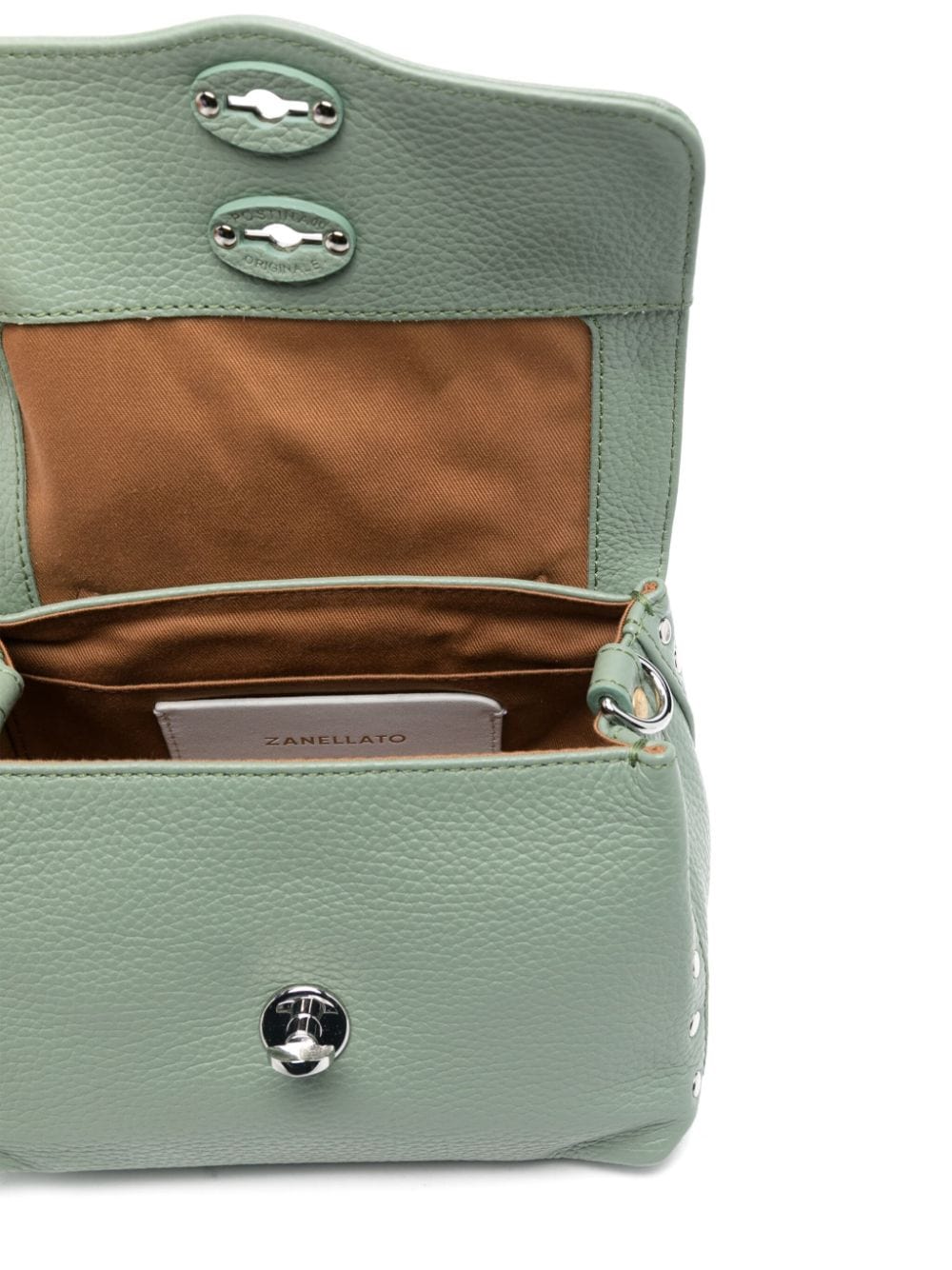 Zanellato Handbag UNI Zanellato Bag Mint Green Twist-lock Zanellato Mint Green Italian Leather Bag  at Italian Luxury Group Brand