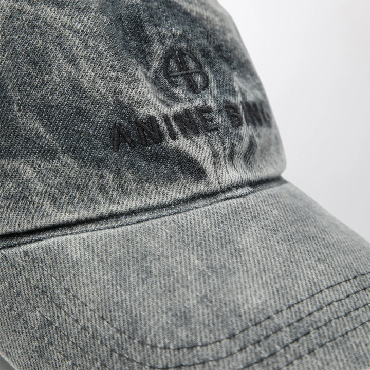 ANINE BING - Jeremy baseball cap in washed-effect grey Brand Hats TU