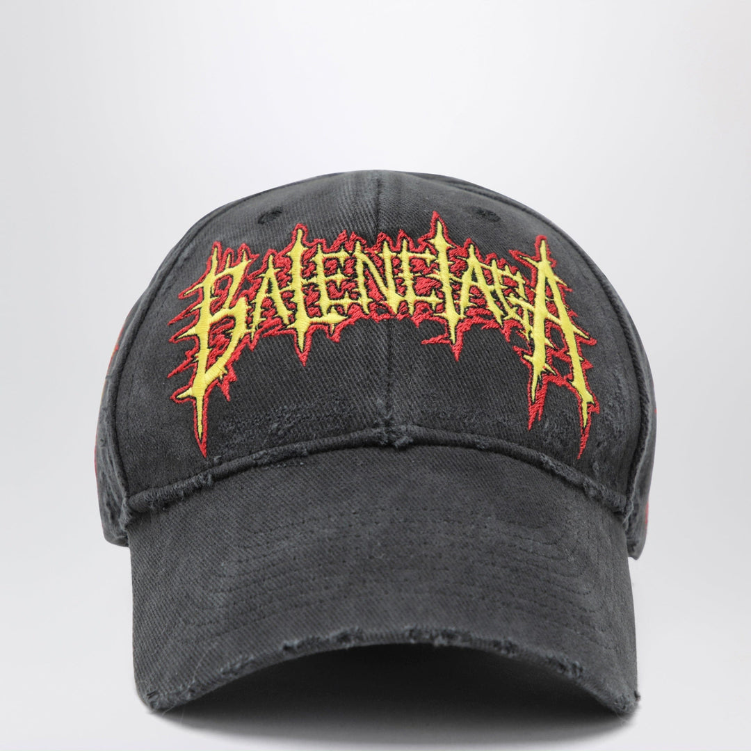 Hats Balenciaga - Sacré Cœur cotton drill baseball cap in faded black Brand