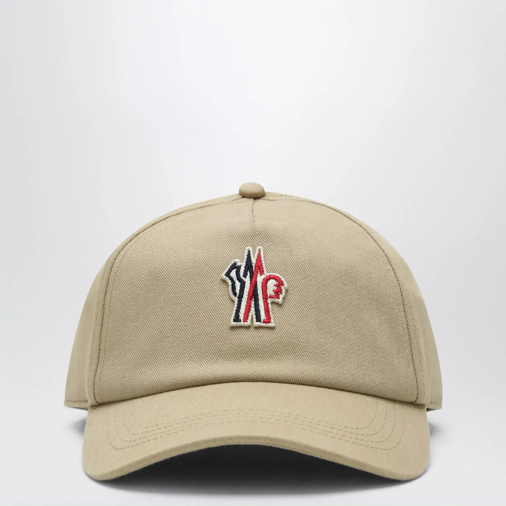 Moncler Grenoble - Beige baseball cap with logo patch Brand Hats TU