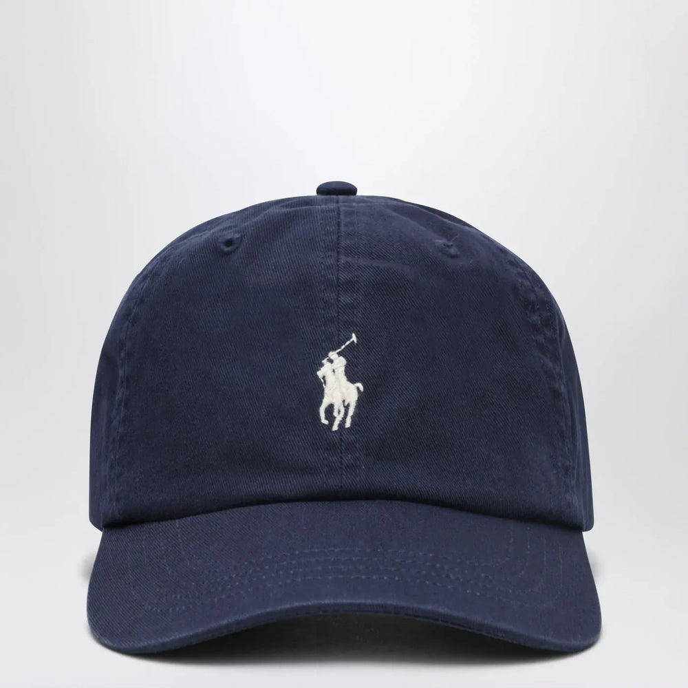 Polo Ralph Lauren - Navy blue cotton baseball cap Brand Hats TU