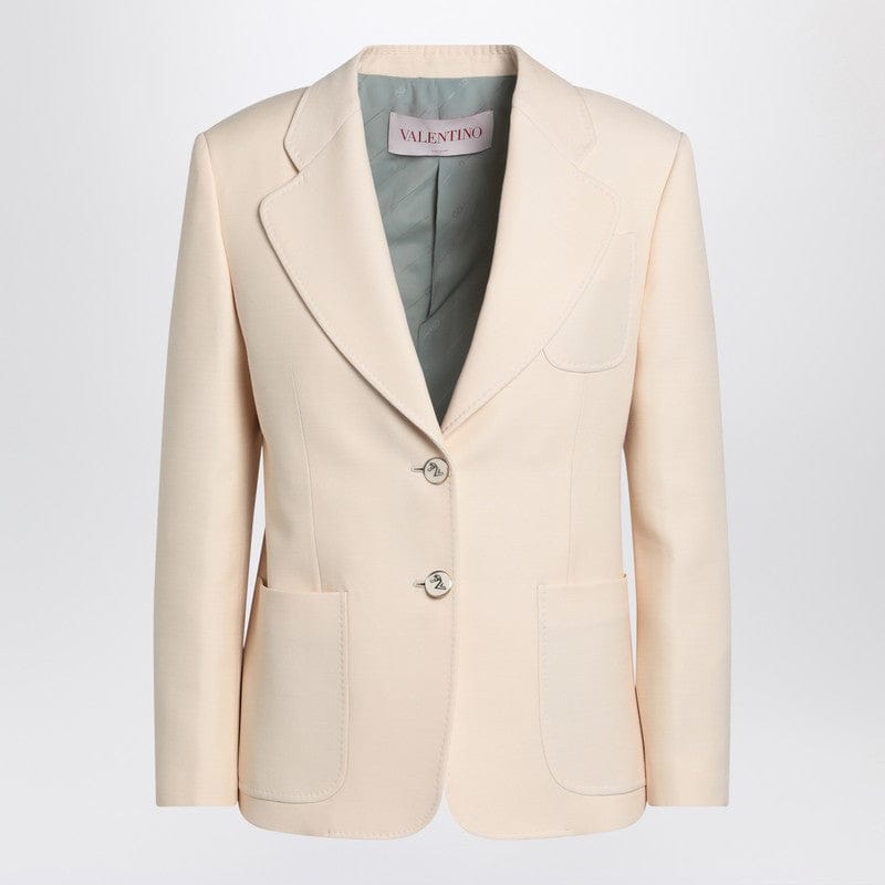 Coats & Jackets Valentino - Wool and silk single-breasted jacket - 44 IT Brand