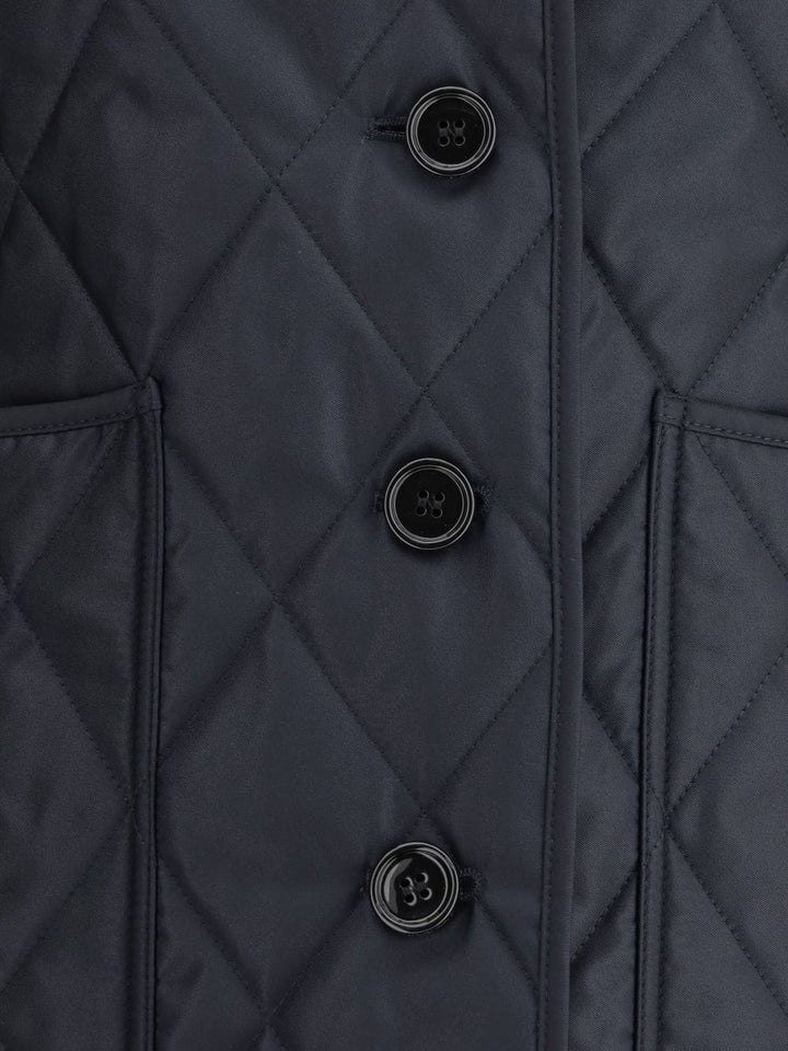 Burberry Jackets Burberry Jackets Blue Burberry Midnight Blue Quilted Jacket – Timeless Outerwear | ILG Brand