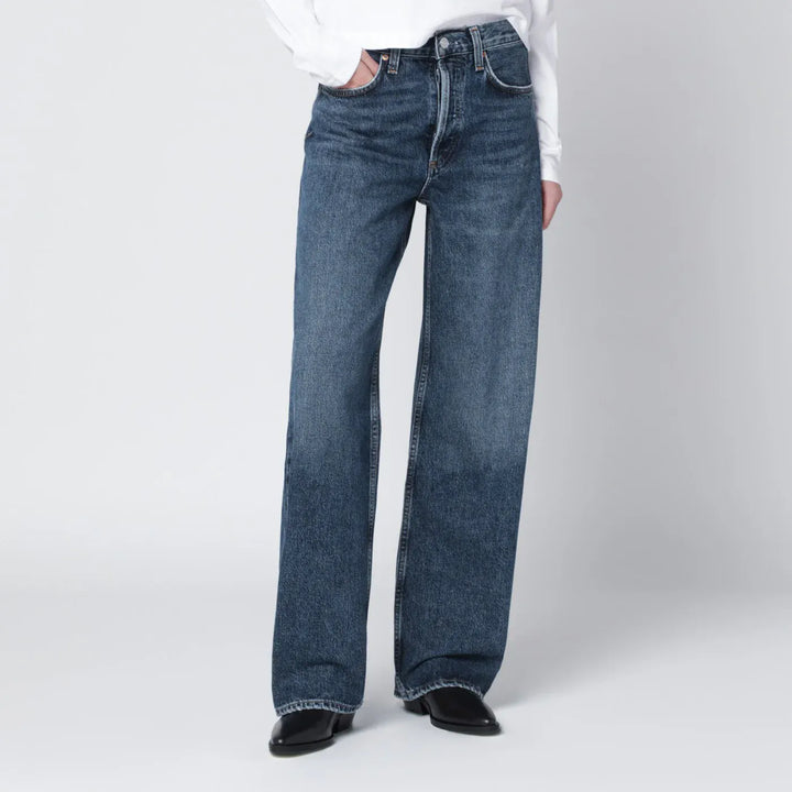 AGOLDE - Blue regenerated denim jeans Brand Jeans