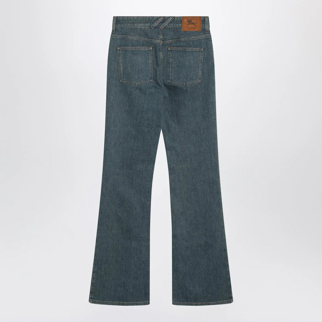 Burberry - Mid-blue jeans with Check-pattern pocket Brand Jeans