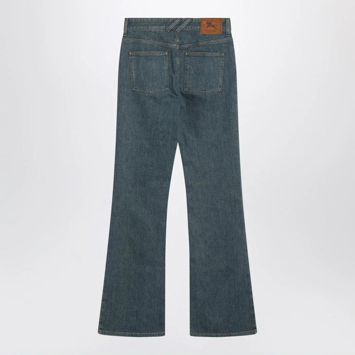 Burberry - Mid-blue jeans with Check-pattern pocket Brand Jeans