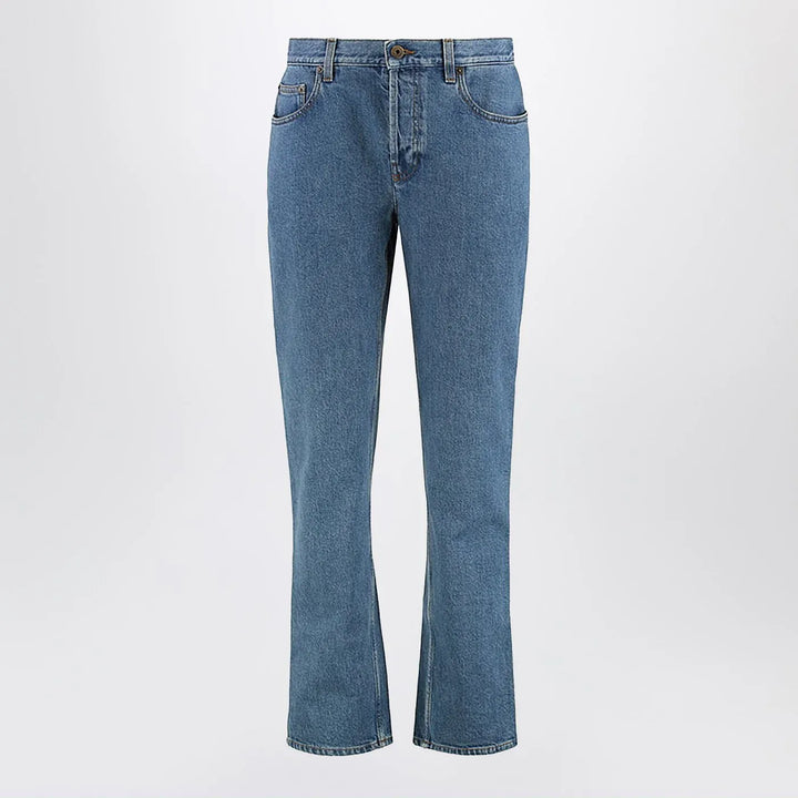 Burberry - Straight jeans in Mid blue denim Brand Jeans 27