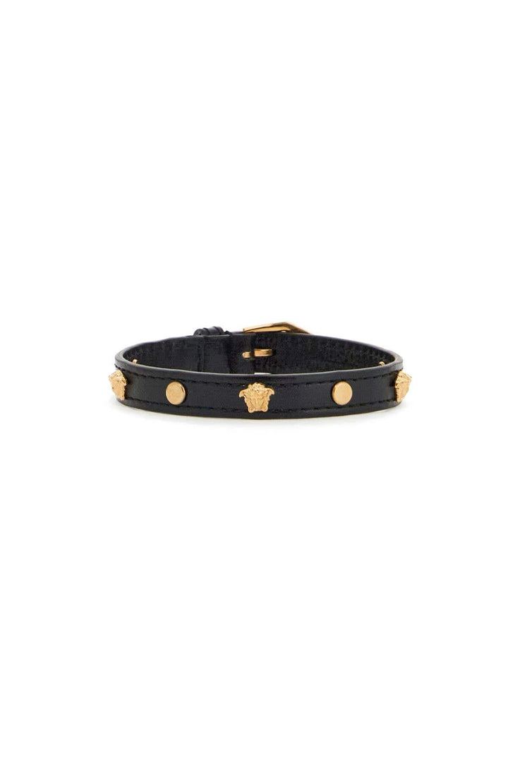 Versace Jewellery os Versace medusa leather bracelet Versace medusa leather bracelet Brand