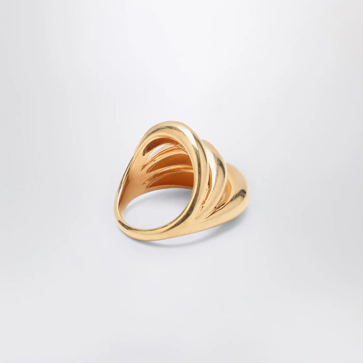 PANCONESI - Triptych Blow Up gold ring Brand Jewelry M