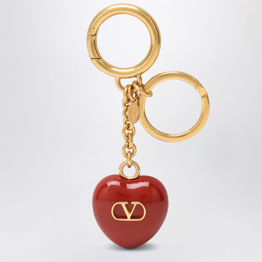 Jewelry TU Valentino Garavani - Bag charm keyring Coeur Royal in red Brand