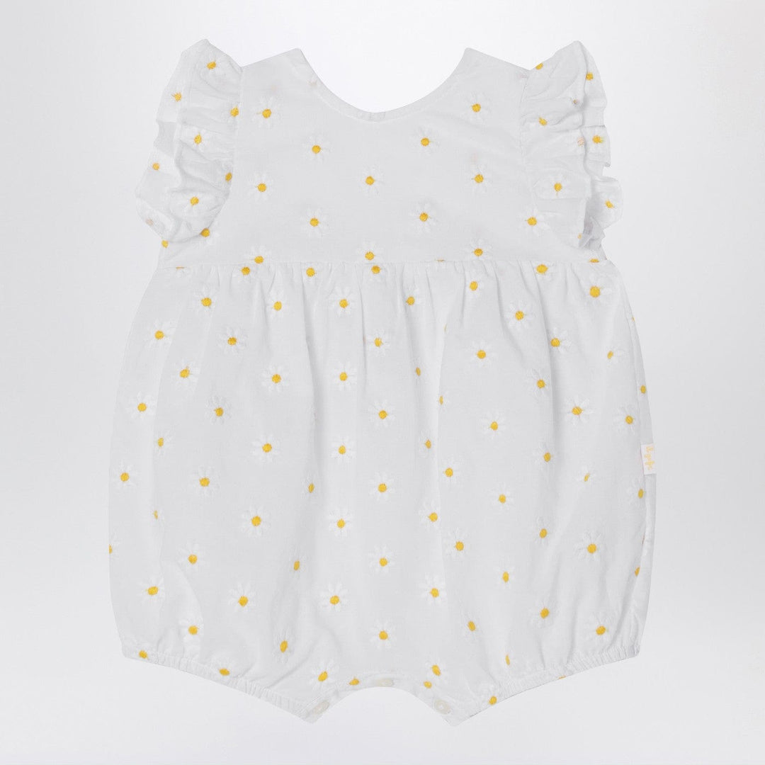 Jumpsuits &amp; Rompers 6 Il Gufo - White romper with floral embroidery Brand