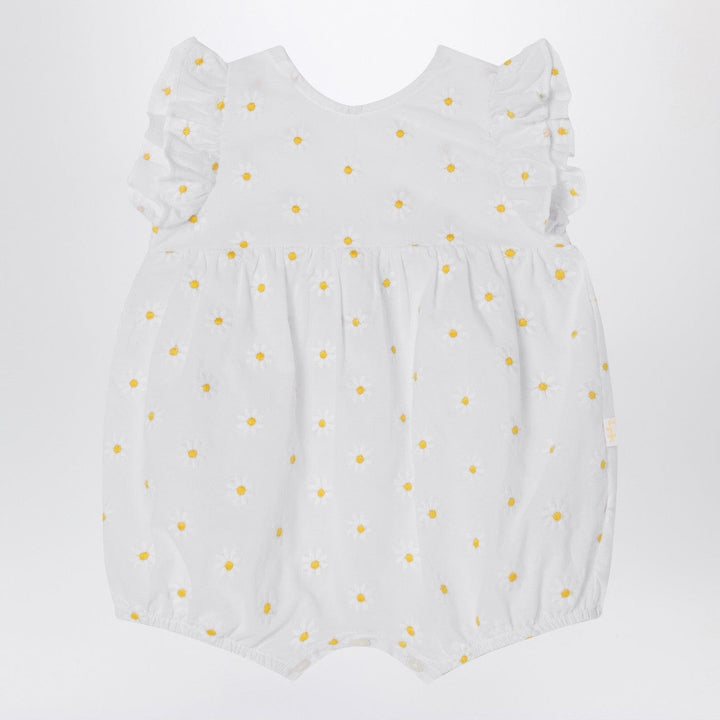 Jumpsuits &amp; Rompers 6 Il Gufo - White romper with floral embroidery Brand
