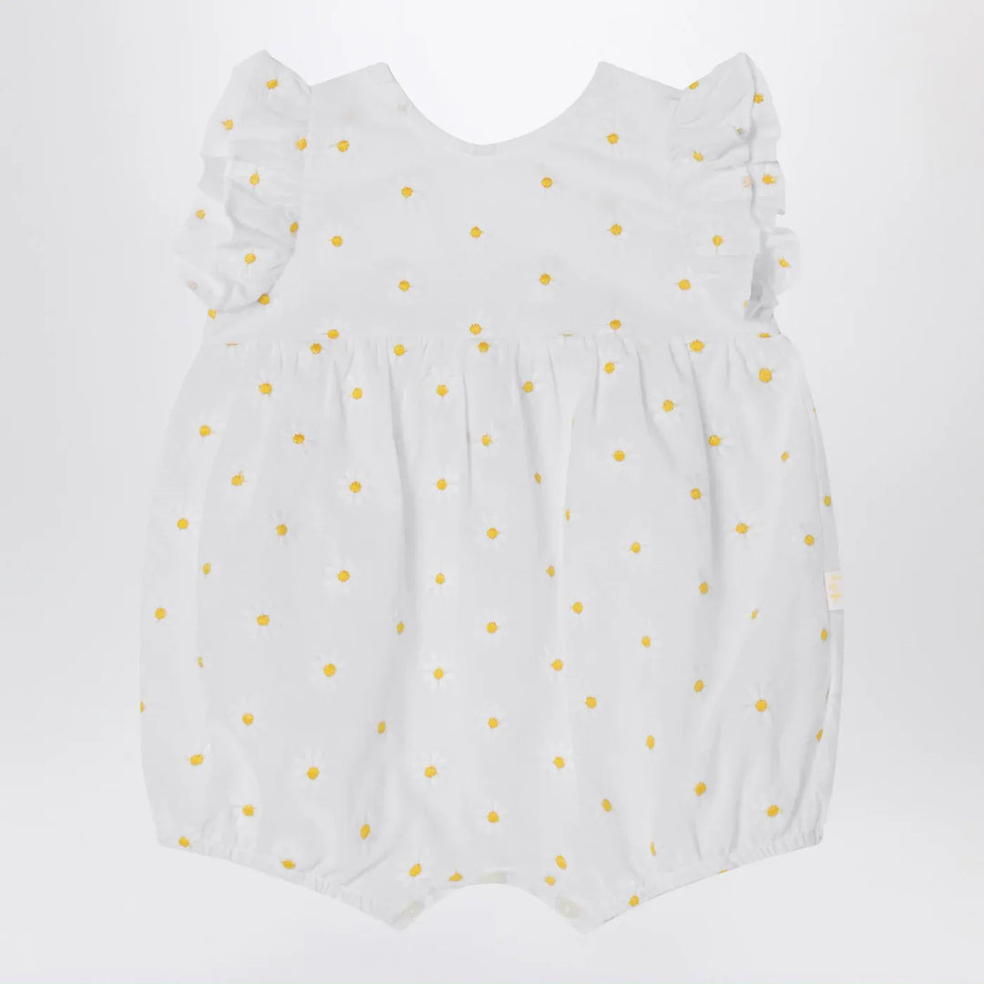 Il Gufo - White romper with floral embroidery Brand Jumpsuits &amp; Rompers 6
