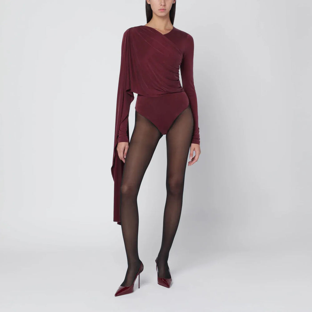 THE ANDAMANE - Xenia rouge noir bodysuit Brand Leotards & Unitards 40  IT