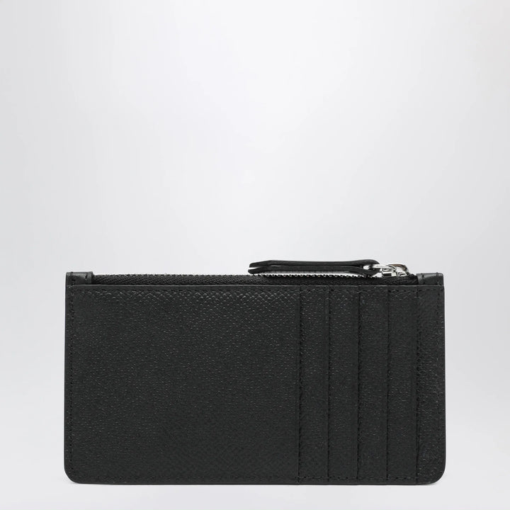 Maison Margiela - Black Four Stitches Zip Card Holder Brand U