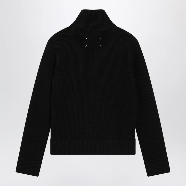 Maison Margiela - Black wool-blend zip cardigan Brand