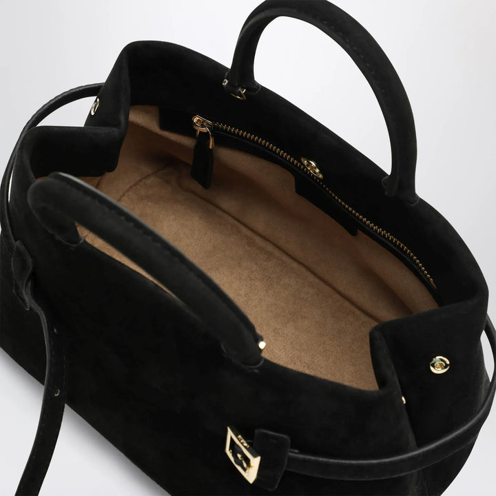Manu Atelier - Le Cambon 25 black suede bag Brand U