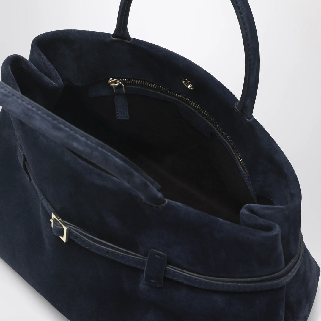 Manu Atelier - Le Cambon 35 dark blue suede bag Brand U