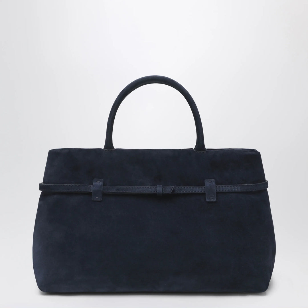 Manu Atelier - Le Cambon 35 dark blue suede bag Brand U
