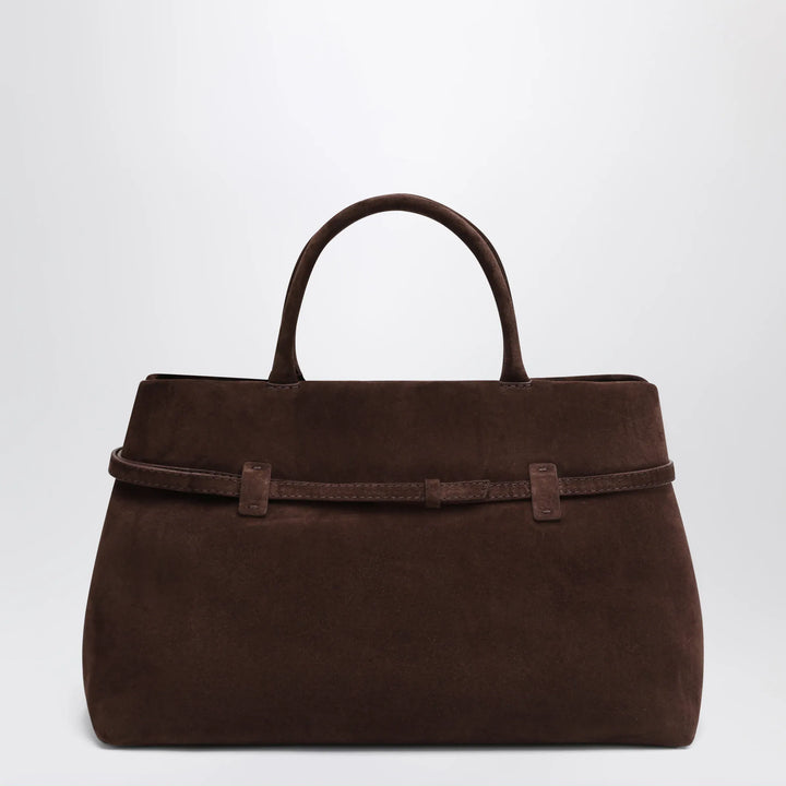 Manu Atelier - Le Cambon 35 dark brown suede bag Brand U