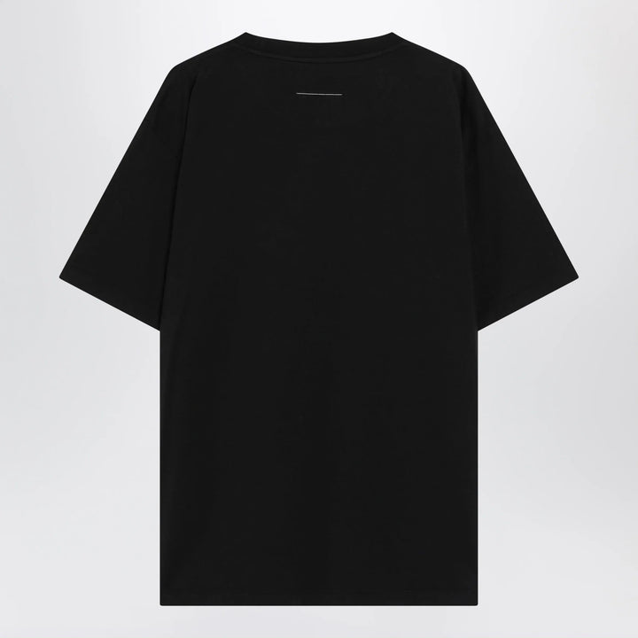 MM6 Maison Margiela - Black T-shirt with logo print Brand