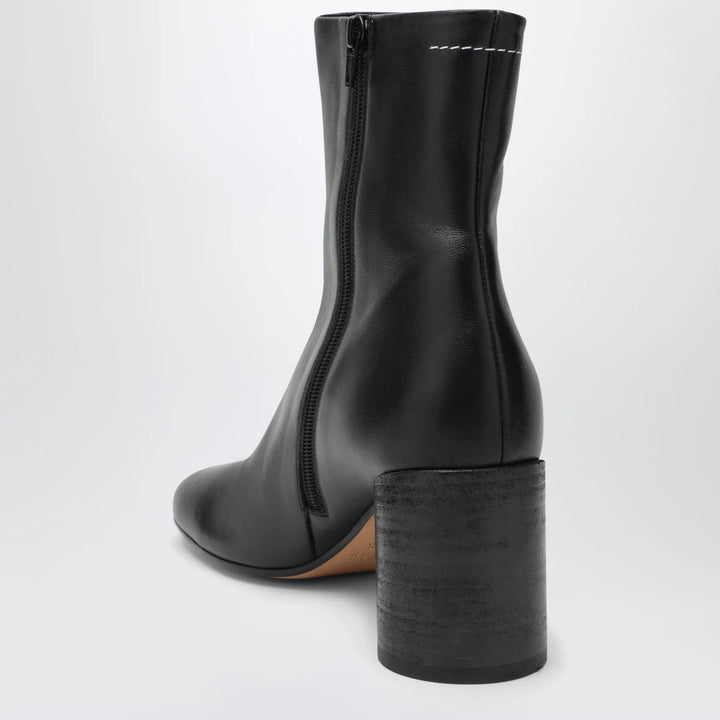 MM6 Maison Margiela - Tabi ankle boots in nappa leather in black Brand