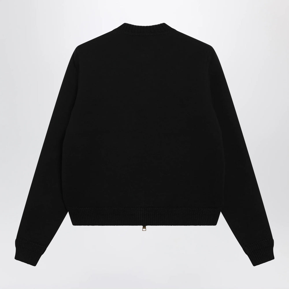 Moncler - Black padded zip-up sweatshirt Brand