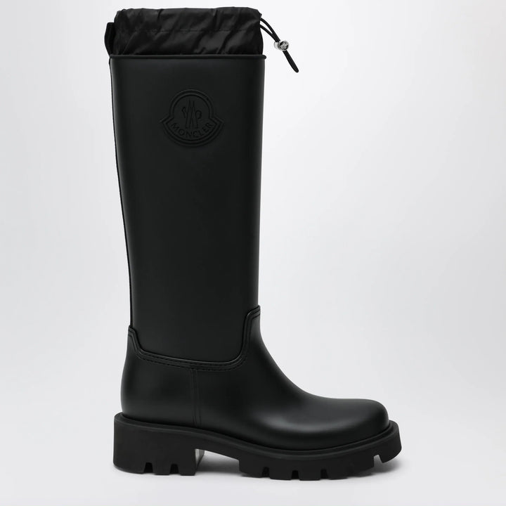Moncler - Kickstream High rain boots in PVC black Brand 36 IT