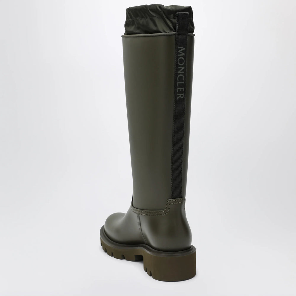Moncler - Kickstream High waterproof rain boots in PVC green Brand