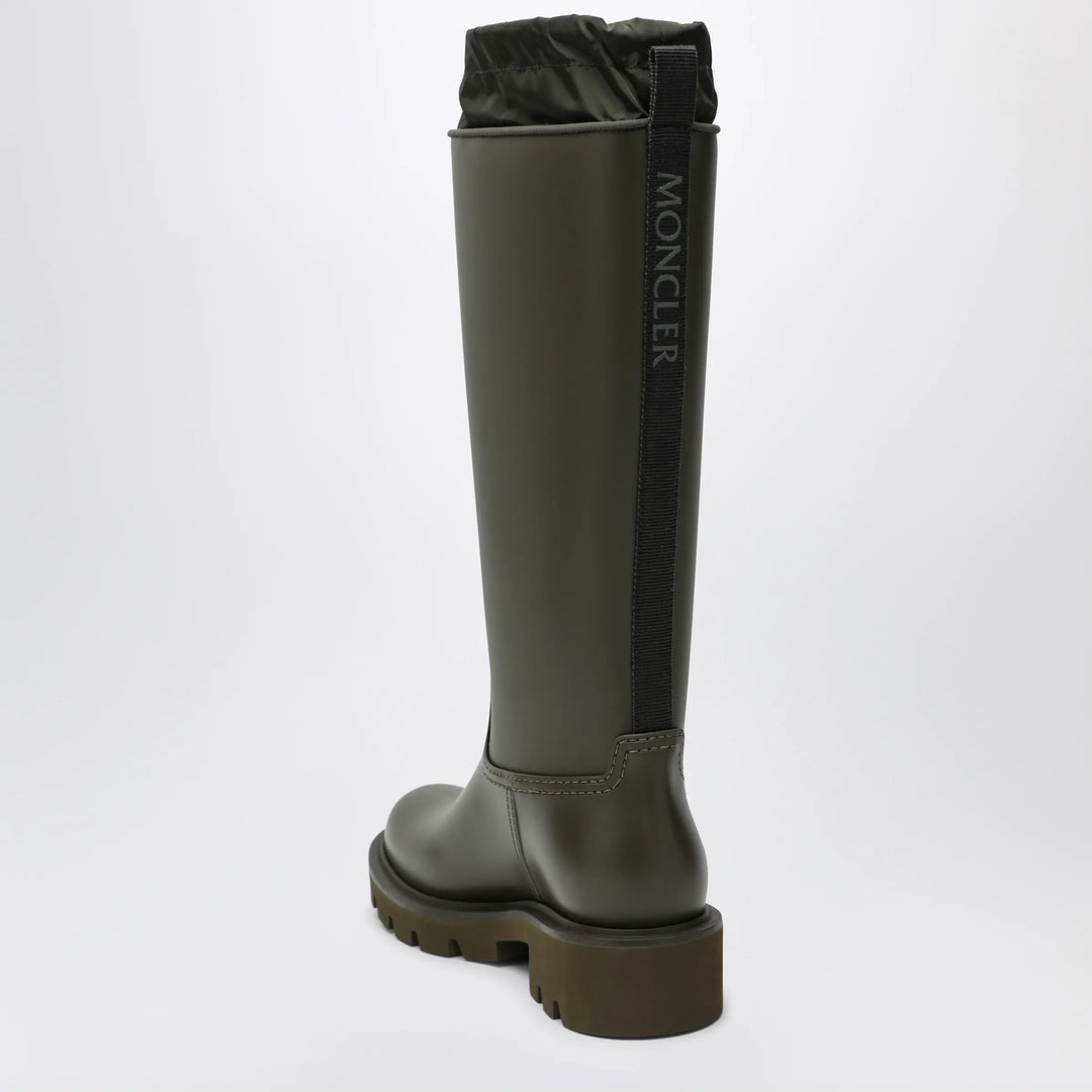 Moncler - Kickstream High waterproof rain boots in PVC green Brand