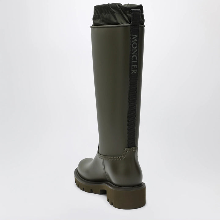 Moncler - Kickstream High waterproof rain boots in PVC green Brand