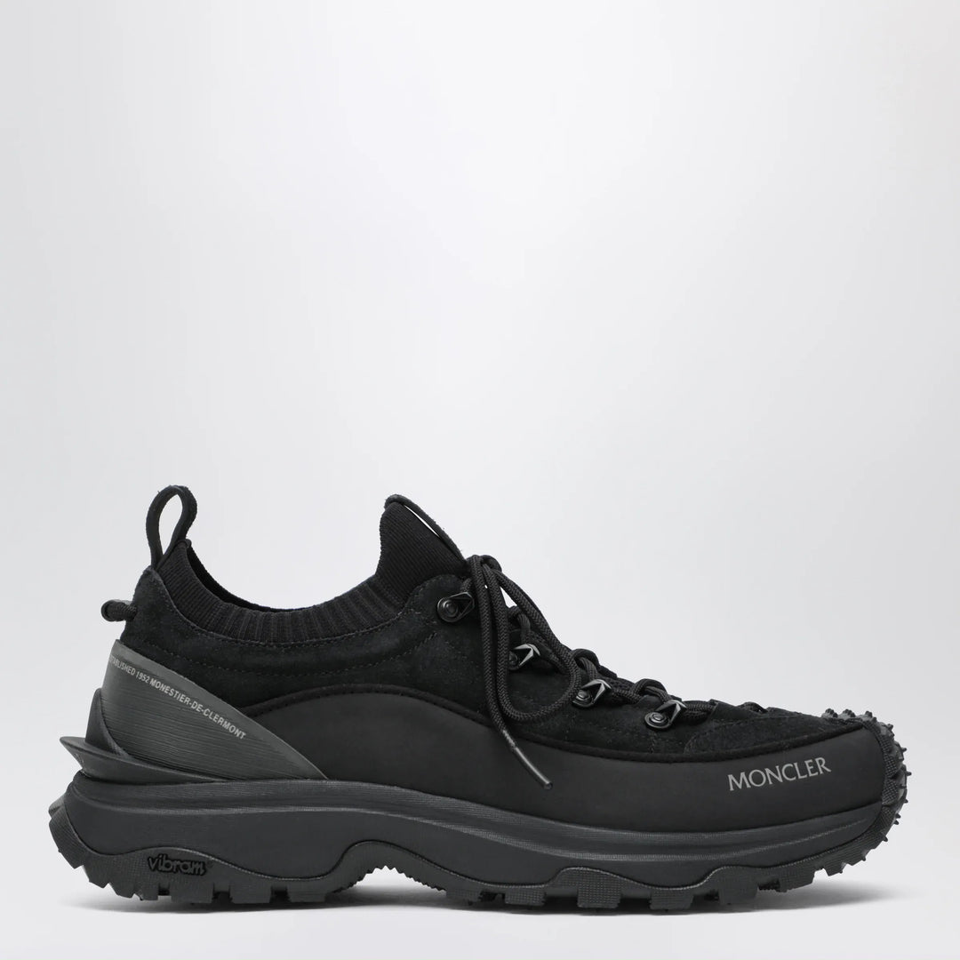 Moncler - Trailgrip Lite3 suede leather sneakers in black Brand 40 IT