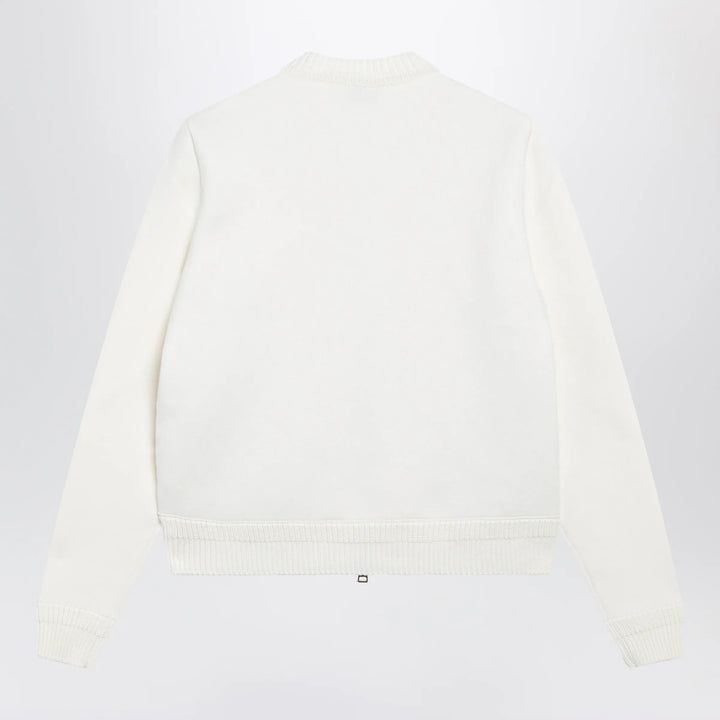 Moncler - White padded zip-up sweatshirt Brand