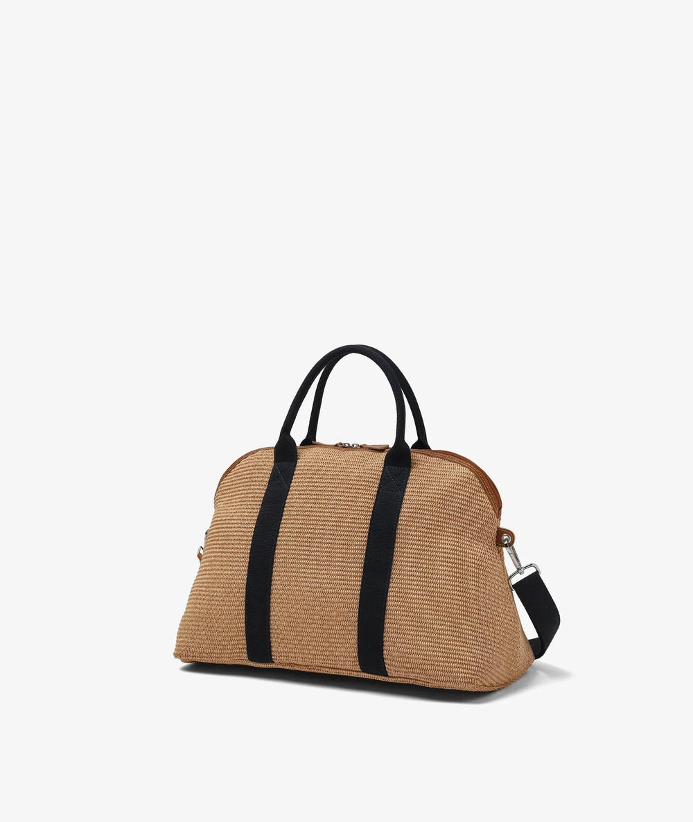 My Style Bags My Style Bags London Duffel Straw Travel Bag - Black My Style Bags Personalised London Duffel Straw Travel Bag - Black Brand